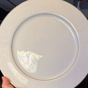 4 American Limoges dinner plates